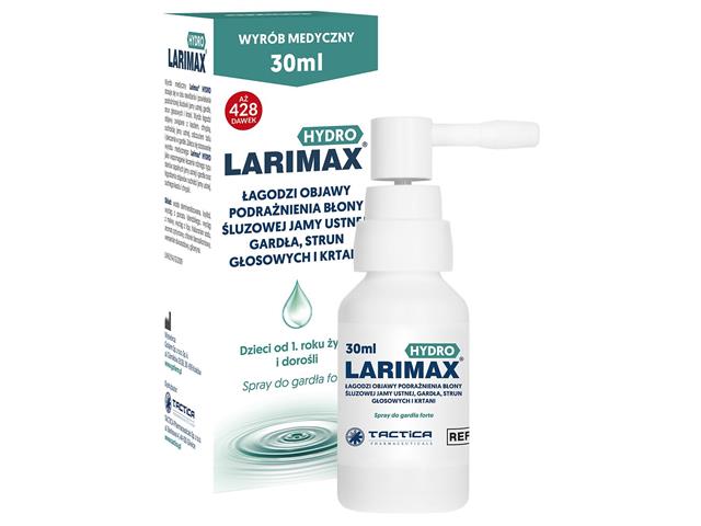 Larimax Hydro interakcje ulotka spray  30 ml (but.z aplik.)