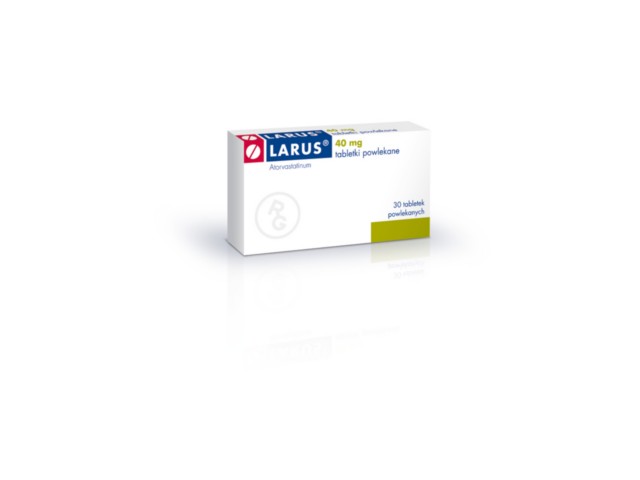 Larus interakcje ulotka tabletki powlekane 40 mg 30 tabl. | 3 blist.po 10 szt.