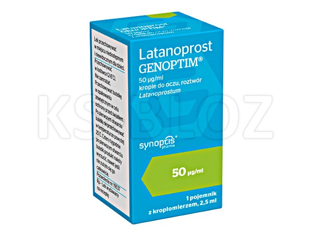 Latanoprost Genoptim interakcje ulotka krople do oczu, roztwór 50 mcg/ml 