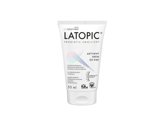 Latopic Krem do rąk aktywny interakcje ulotka krem  50 ml (but. karton)