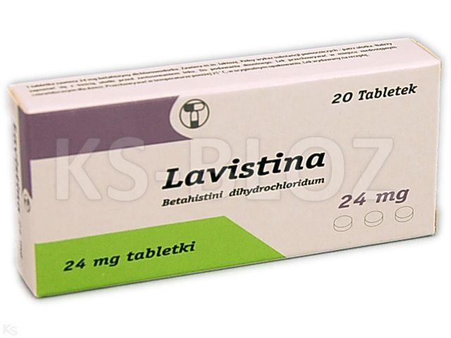 Lavistina interakcje ulotka tabletki 24 mg 20 tabl. (2 blist. po 10 tabl.)