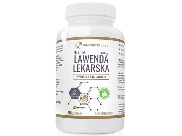 Lawenda Lekarska 420 mg Lavandula Angustifolia Ekstrakt interakcje ulotka kapsułki - 90 kaps.