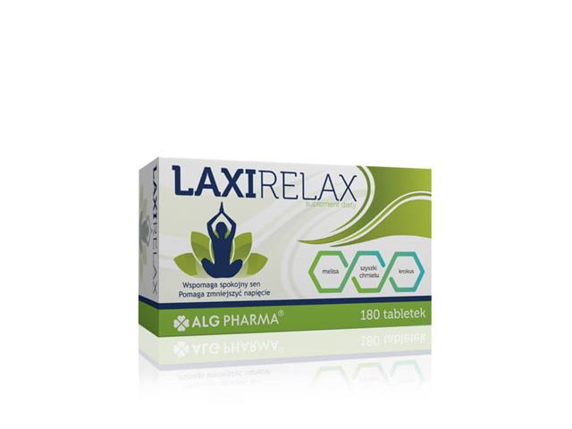 Laxirelax interakcje ulotka tabletki  180 tabl.