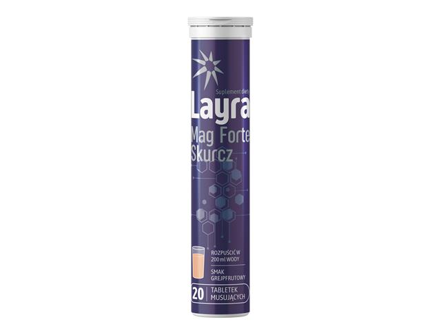 LAYRA Mag Forte Skurcz interakcje ulotka tabletki musujące - 20 tabl.