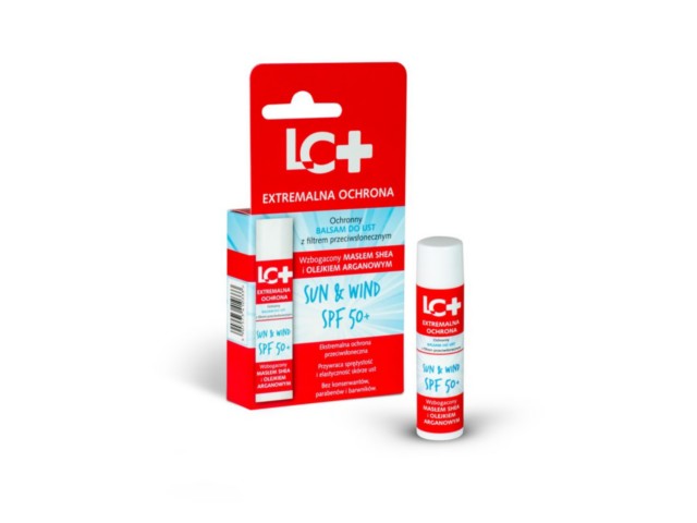 LC+ Sun & Wind Balsam do ust ochronny SPF 50+ z filtrem przeciwsłonecznym interakcje ulotka sztyft  4,8 g