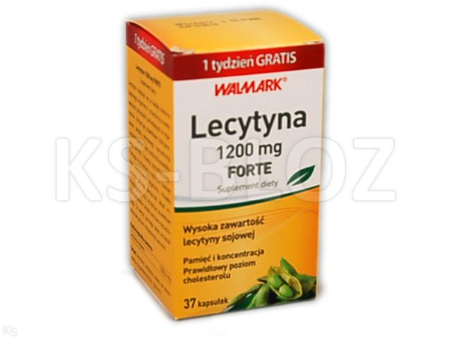 Lecytyna 1200 mg Forte interakcje ulotka kapsułki  37 kaps.