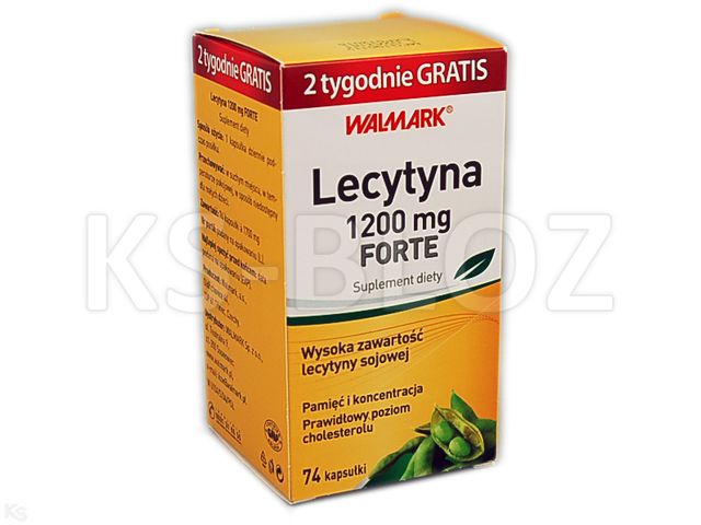 Lecytyna 1200 mg Forte interakcje ulotka kapsułki  74 szt.