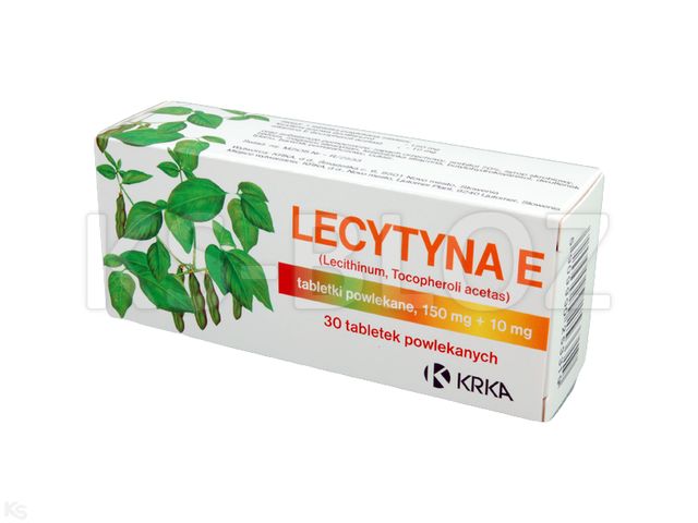 Lecytyna E interakcje ulotka tabletki powlekane 150mg+10mg 30 tabl.