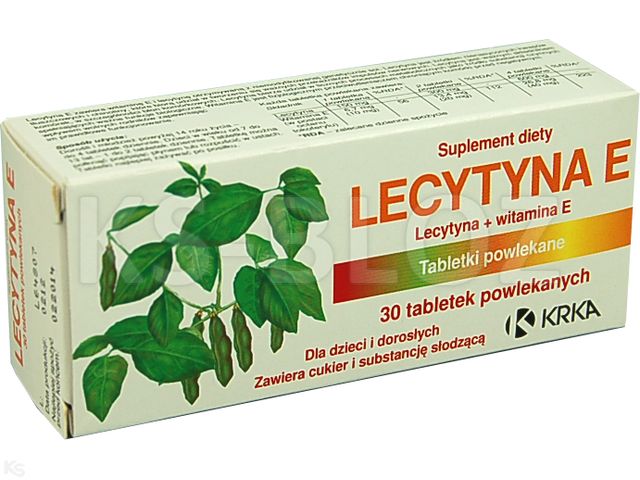 Lecytyna E interakcje ulotka tabletki powlekane  30 tabl.