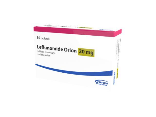 Leflunomide Orion interakcje ulotka tabletki powlekane 20 mg 30 tabl.