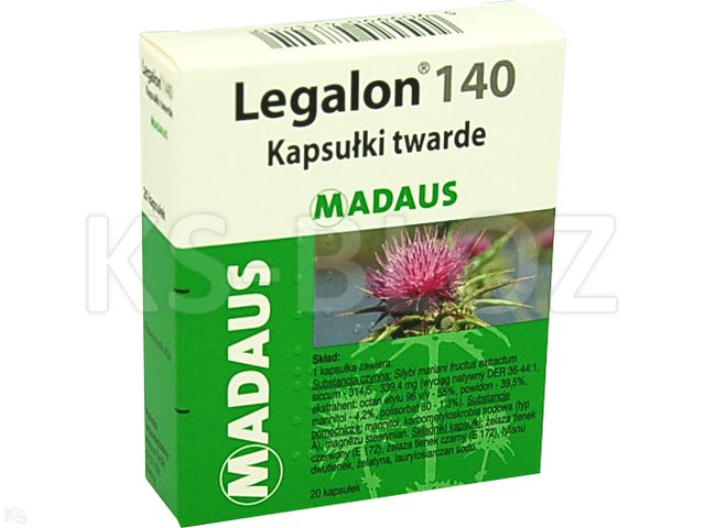 Legalon 140 interakcje ulotka kapsułki twarde 140 mg 20 kaps.