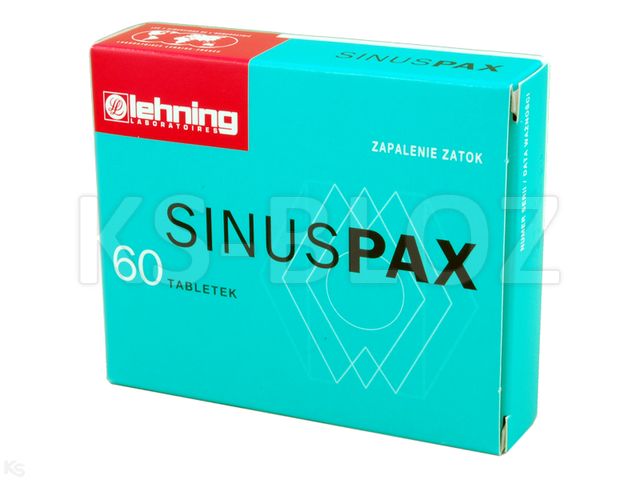 Lehning Sinuspax interakcje ulotka tabletki  60 tabl.