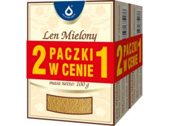 Len mielony interakcje ulotka zestaw - 2 op. po 100 g