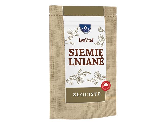 Lenvitol Siemię Lniane Złociste interakcje ulotka nasiona  450 g