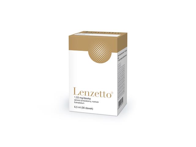 Lenzetto interakcje ulotka aerozol na skórę, roztwór 1,53 mg/daw. 1 fiol. po 6.5 ml