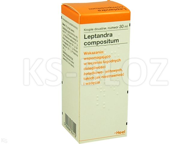 Leptandra Comp. interakcje ulotka krople doustne, roztwór  30 ml