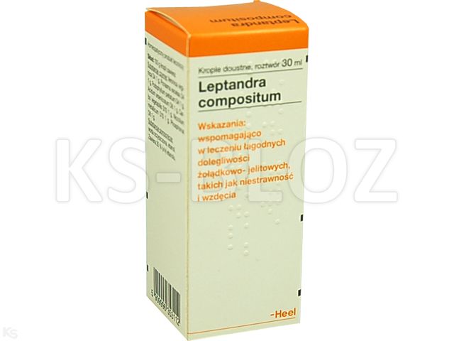 Leptandra Comp. interakcje ulotka krople doustne, roztwór - 30 ml