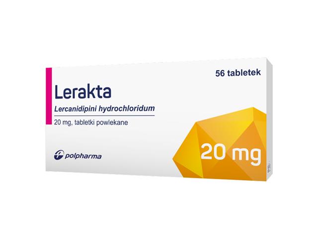 Lerakta interakcje ulotka tabletki powlekane 20 mg 56 tabl.