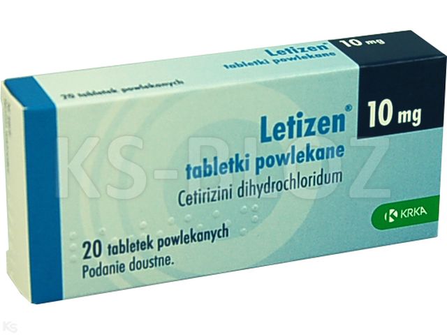 Letizen interakcje ulotka tabletki powlekane 10 mg 