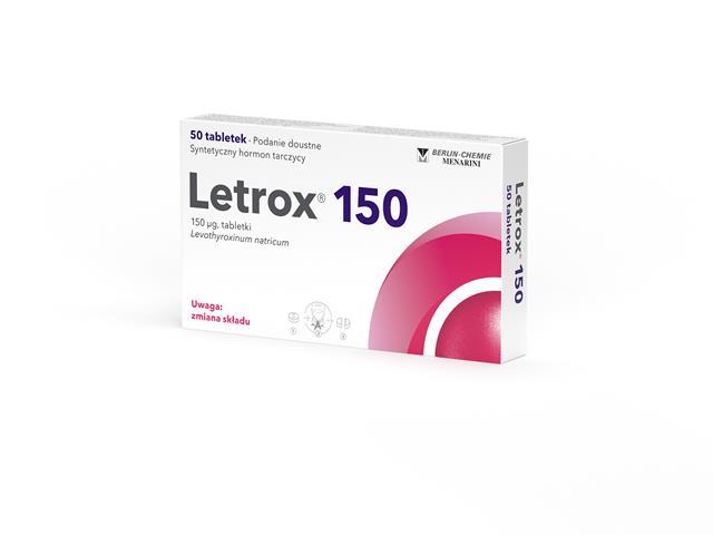 Letrox 150 interakcje ulotka tabletki 150 mcg 50 tabl. | 2 blist.po 25szt.