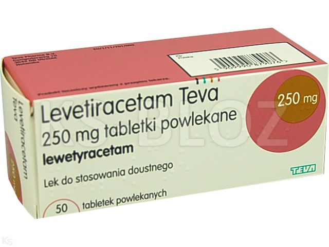 Levetiracetam Teva interakcje ulotka tabletki powlekane 250 mg 50 tabl. | blist.PVC/PVDC/Alu