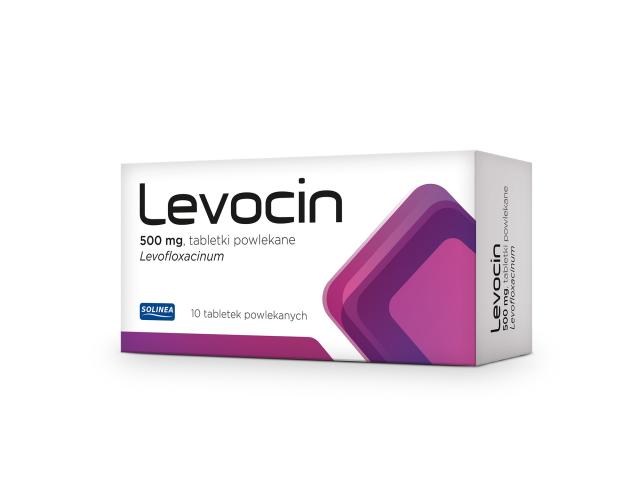 Levocin interakcje ulotka tabletki powlekane 500 mg 10 tabl. (blist.w pudeł.)