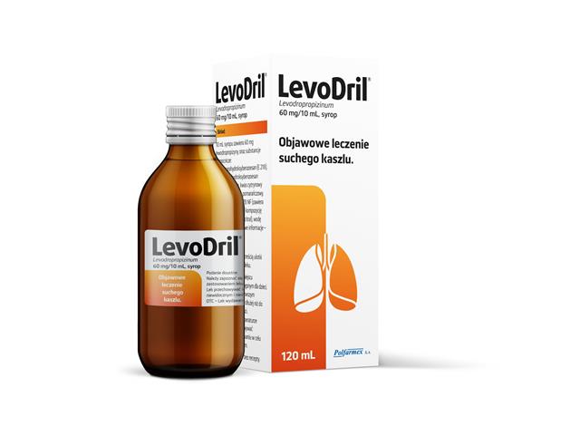 Levodril interakcje ulotka syrop 60 mg/10ml 120 ml | butelka