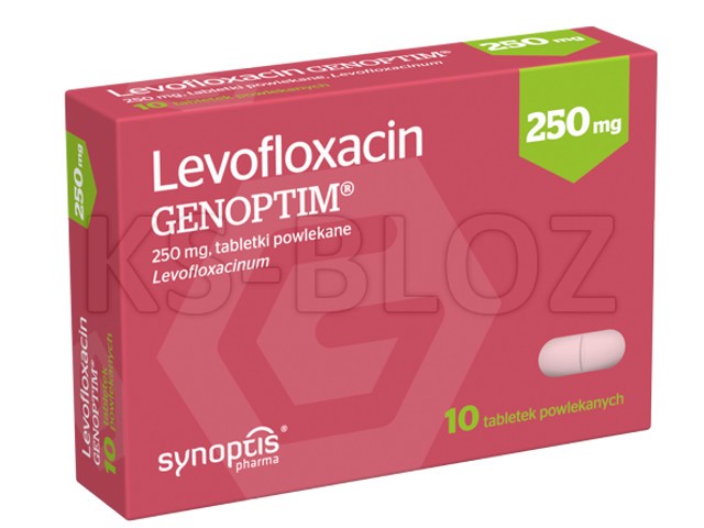 Levofloxacin Genoptim (Levofloxacin Macleods) interakcje ulotka tabletki powlekane 0,25 g 10 tabl.