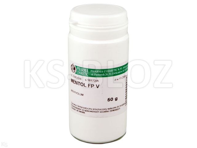 Levomentholum interakcje ulotka substancja - 50 g