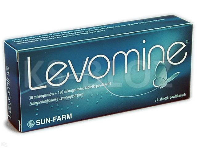 Levomine interakcje ulotka tabletki powlekane 30mcg+150mcg 