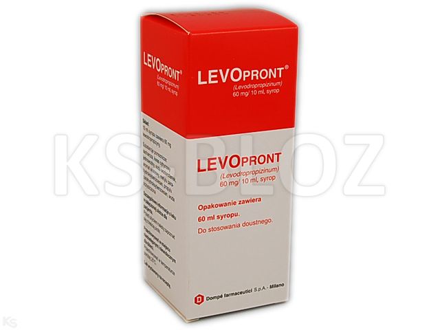 Levopront interakcje ulotka syrop 60 mg/10ml 60 ml | butelka