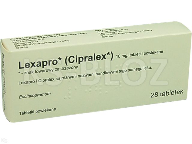 Lexapro interakcje ulotka tabletki powlekane 10 mg 28 tabl. | 2 blist.po 14 szt.
