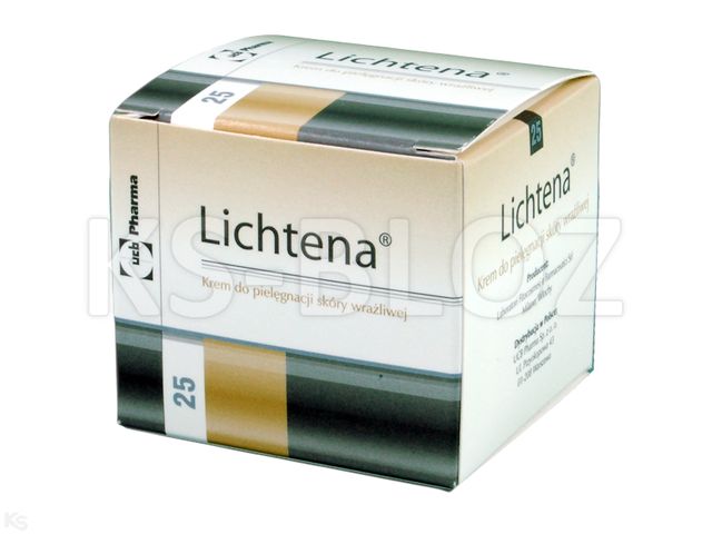 LICHTENA Krem d/piel.sk.wrażl. interakcje ulotka krem - 25 ml