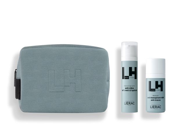 Lierac Homme Zestaw mulsja Anti-Aging + Dezodorant interakcje ulotka zestaw  50 ml + 50 ml