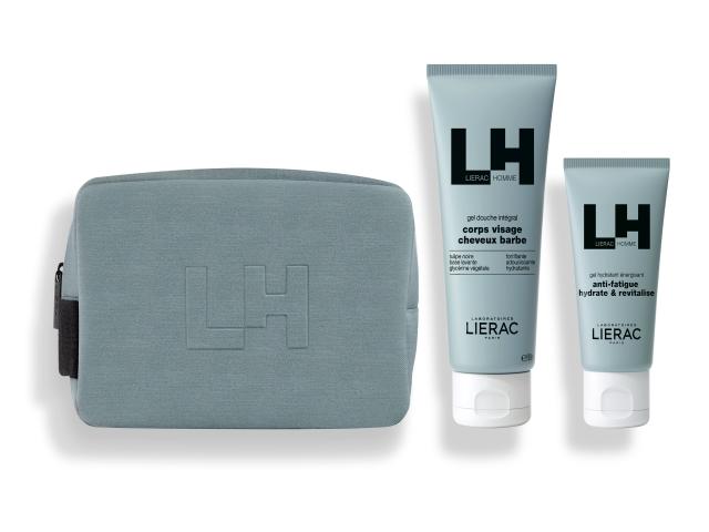 Lierac Homme Zestaw nawilżający Żel energetyzujący + wielofunkcyjny Żel pod prysznic interakcje ulotka zestaw - 50 ml + 200 ml