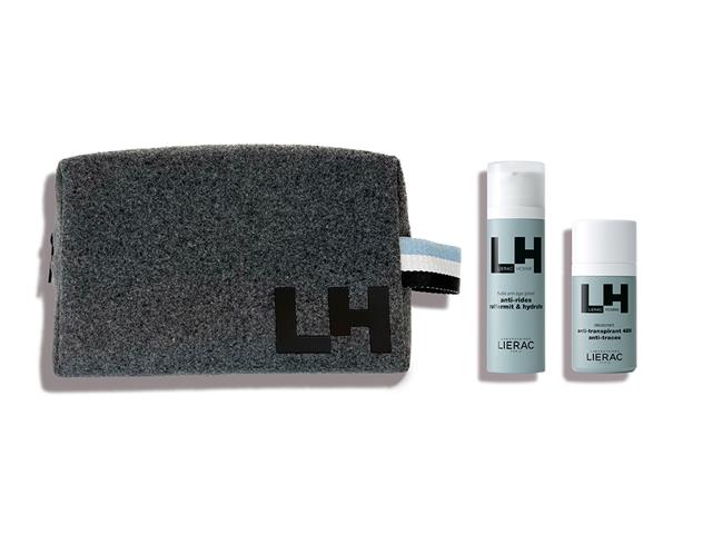 Lierac Homme Zestaw Wszechstronna Emulsja Anti-Aging+w prezencie:Dezodorant+Kosmetyczka interakcje ulotka zestaw  50 ml + 50 ml