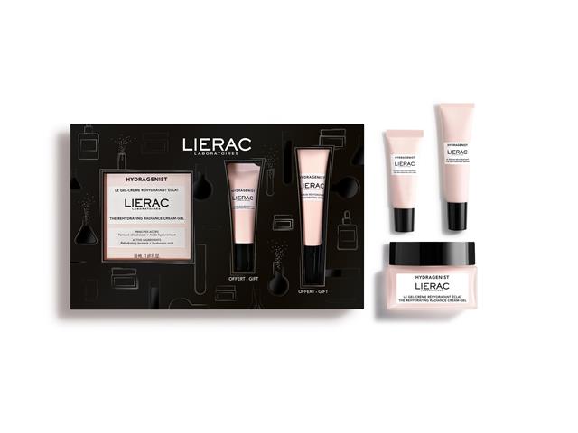 Lierac Hydragenist Zestaw Nawilż.Żel-kr.rozświet.+w prezencie:Serum przywr.nawilż.+Naw.piel.p/oczy interakcje ulotka   50 ml | (+ 15 ml + 7,5 ml)