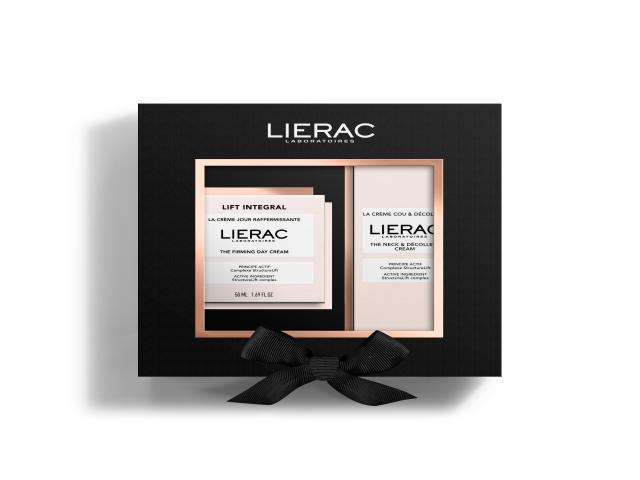 Lierac Lift Integral Zestaw Xmass Ujędrniający krem na dzień + Krem do szyi i dekoltu interakcje ulotka zestaw  50 ml + 50 ml