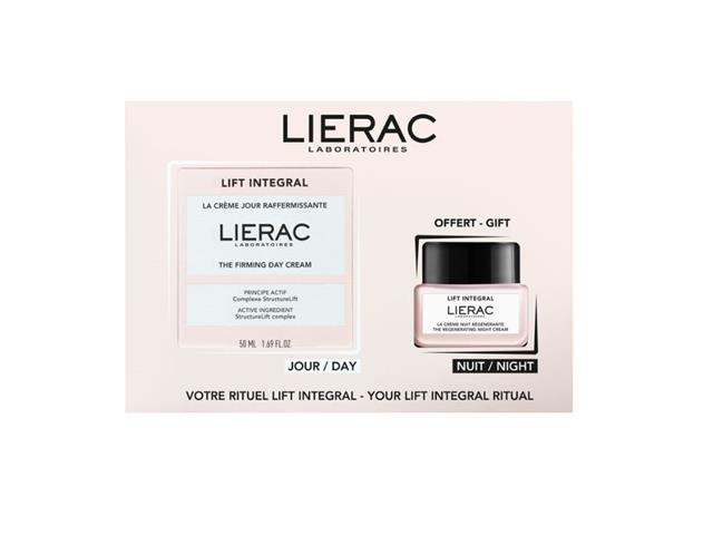 Lierac Zestaw LIFT INTEGRAL ujędrniający Krem n/dzień + regenerujący Krem n/noc w prezencie interakcje ulotka zestaw  50 ml + 20 ml