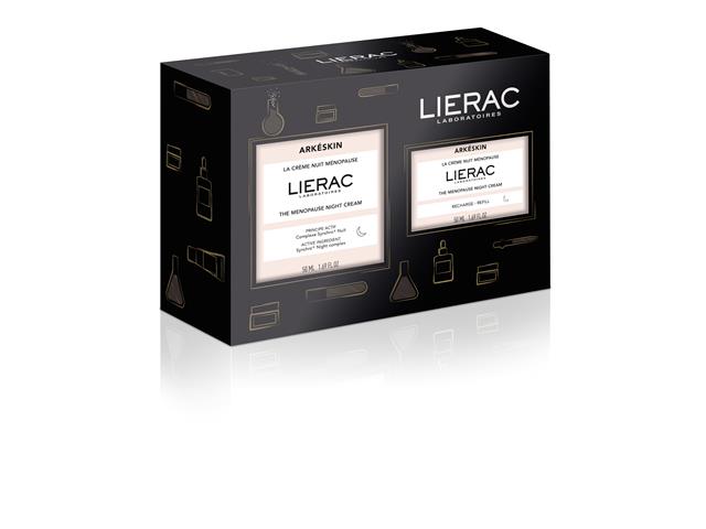 Lierac Zestaw noc ARKESKIN Krem n/noc w okr.menopauzy + Refill Krem n/noc w okr.menop. interakcje ulotka zestaw  50 ml