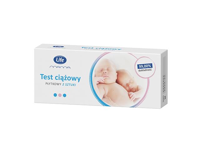 LIFE MAMA Test Ciążowy Płytkowy interakcje ulotka test ciążowy płytkowy  2 szt.