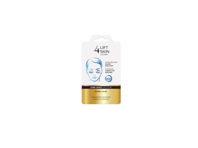 LIFT 4 SKIN Hydrożelowe Płatki p/oczy ONE SHOT ACTION Aloes interakcje ulotka płatki - 2 szt. (para)