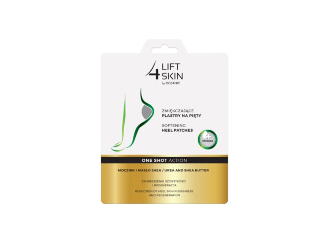 Lift 4 Skin One Shot Action Plastry na pięty zmiękczające mocznik, masło shea interakcje ulotka plaster - 2 szt. (para)