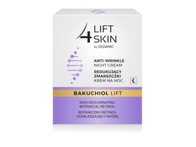 LIFT4SKIN BAKUCHIOL LIFT Krem na noc redukujący zmarszczki interakcje ulotka krem - 50 ml