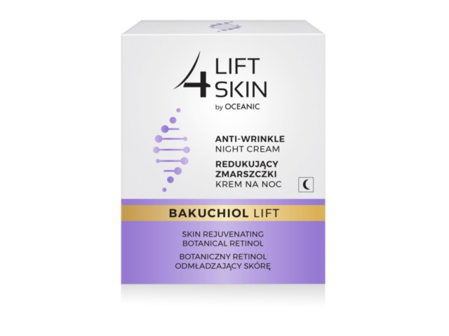 LIFT4SKIN BAKUCHIOL LIFT Krem na noc redukujący zmarszczki interakcje ulotka krem  50 ml