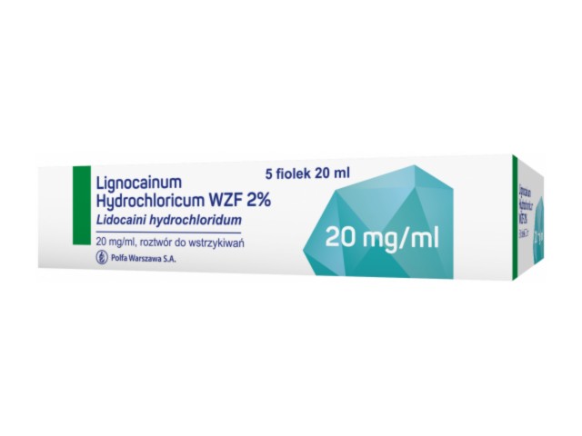 Lignocainum Hydrochloricum interakcje ulotka roztwór do wstrzykiwań 20 mg/ml 5 fiol. po 20 ml