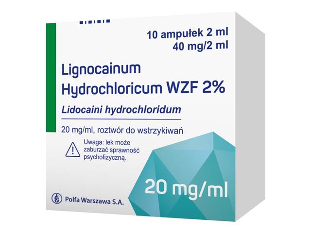 Lignocainum Hydrochloricum WZF 2% interakcje ulotka roztwór do wstrzykiwań 20 mg/ml 