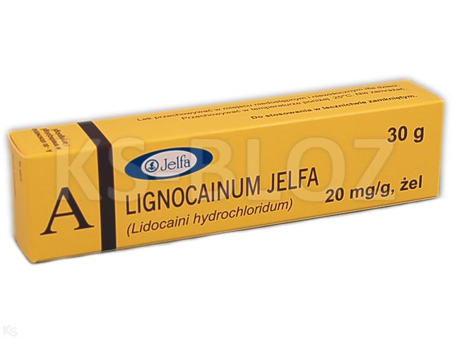 Lignocainum Jelfa interakcje ulotka żel 20 mg/g 30 g | tuba