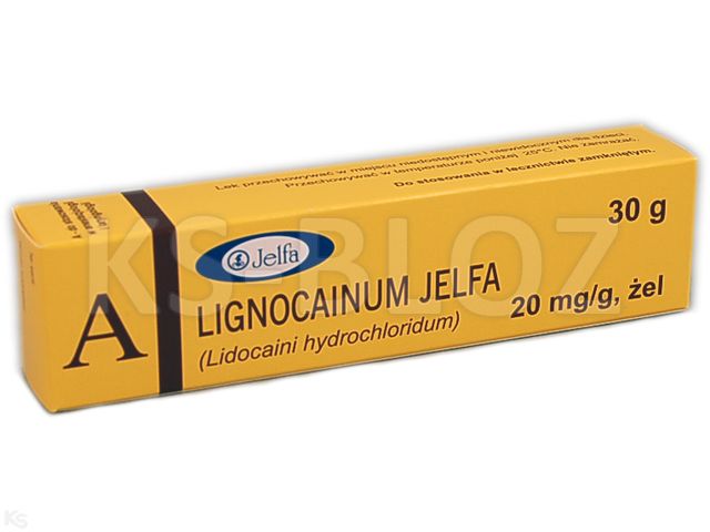 Lignocainum Jelfa interakcje ulotka żel 20 mg/g 30 g