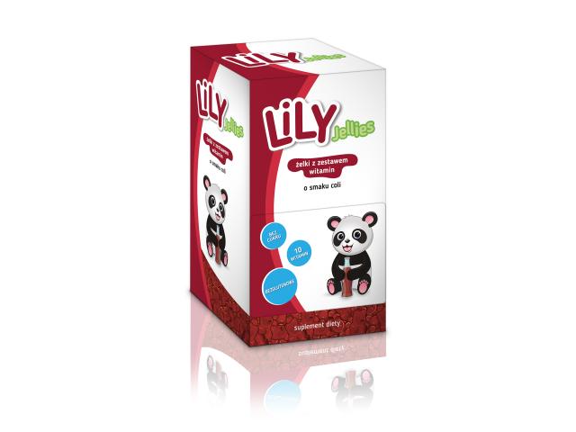 Lily Jellies Żelki o smaku coli wzbogacone witaminami i minerałami display interakcje ulotka żelki - 30 op. po 30 g